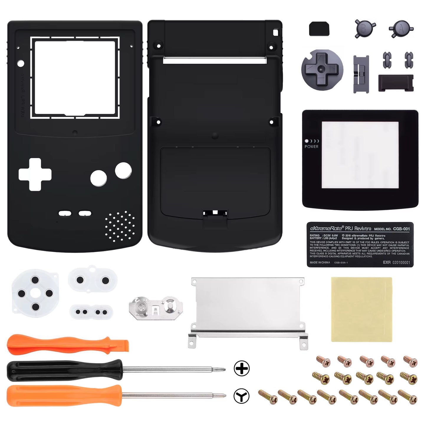IPS Ready Upgraded Full Housing Cover Shell with Buttons for Gameboy Color for GBC - Fit for GBC OSD IPS