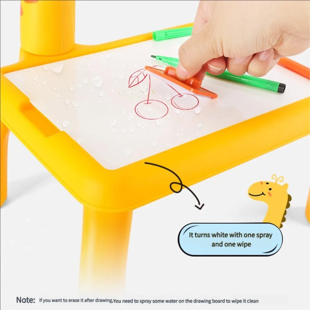 🎨 Table à dessin avec projecteur LED pour enfants – Développez la créativité de vos petits artistes !