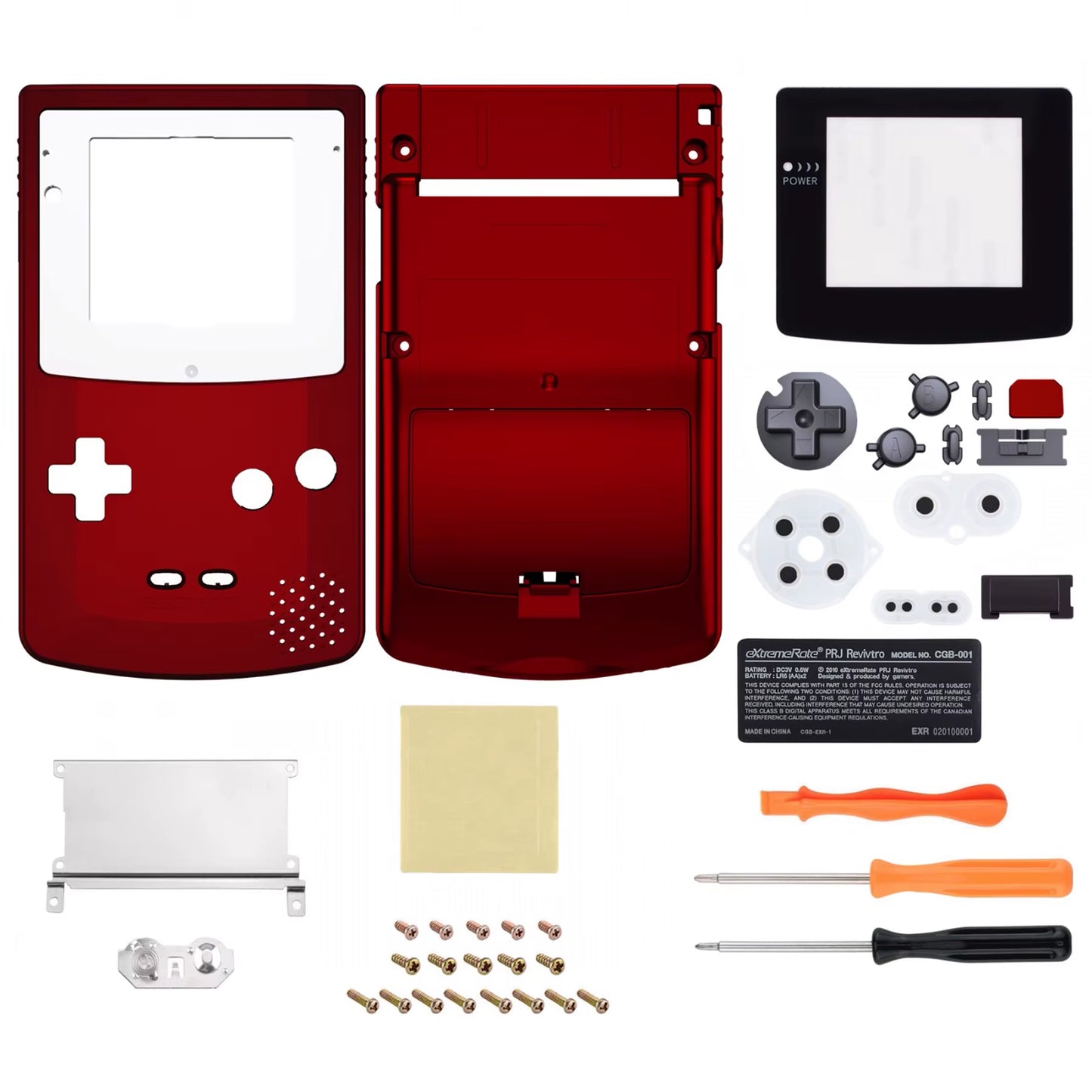 IPS Ready Upgraded Full Housing Cover Shell with Buttons for Gameboy Color for GBC - Fit for GBC OSD IPS