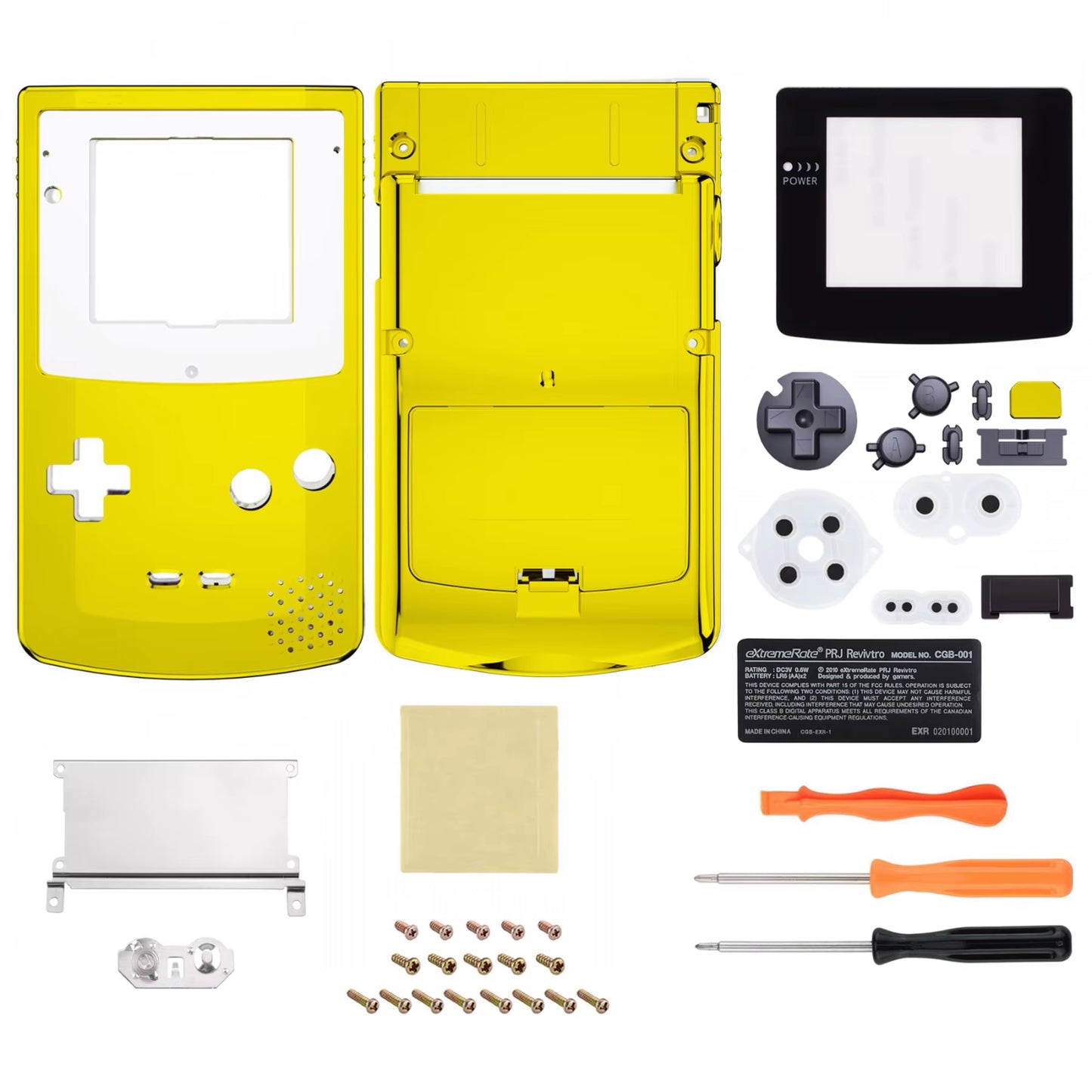 IPS Ready Upgraded Full Housing Cover Shell with Buttons for Gameboy Color for GBC - Fit for GBC OSD IPS
